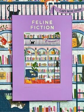 Feline Fiction 500-Piece Jigsaw Puzzle - Hobbry